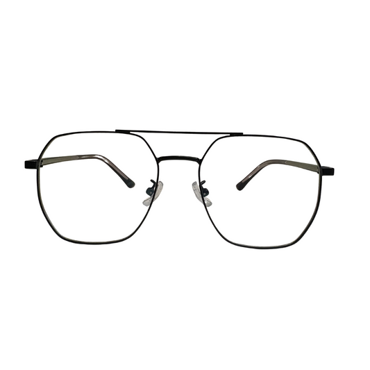 Marco metálico para lentes ópticos, modelo 156
