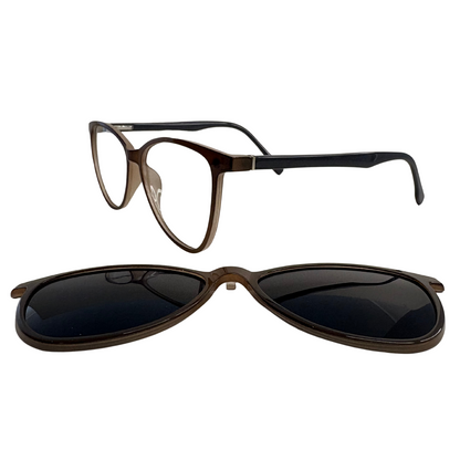 Lentes ópticos con imán y clip para el sol, modelo 284